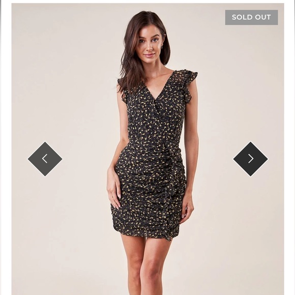 NWT Sugarlips Sherwood Ruched Ruffle dress - Picture 6 of 9